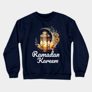 Ramadan kareem lantern lamp with moon Crewneck Sweatshirt